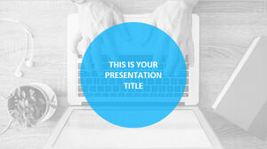 Bleu Professionnel. Modèle PowerPoint gratuit et thème Google Slides