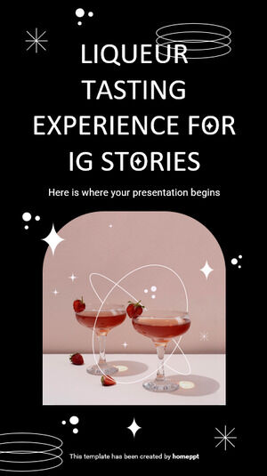 Experiência de Degustação de Licor IG Stories