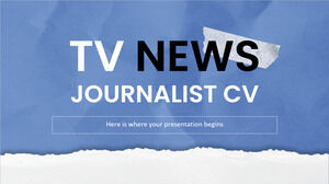 TV News Journalist CV