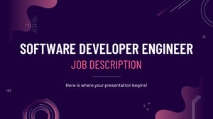 軟件開發工程師職位描述