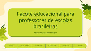 교사를 위한 브라질 학교 교육 팩