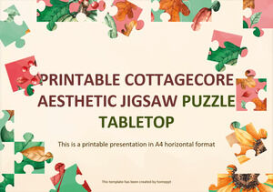 Estetyczne puzzle Jigsaw do wydrukowania Cottagecore