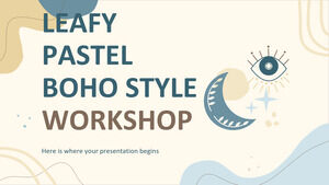 Leafy Pastel Boho Style Workshop