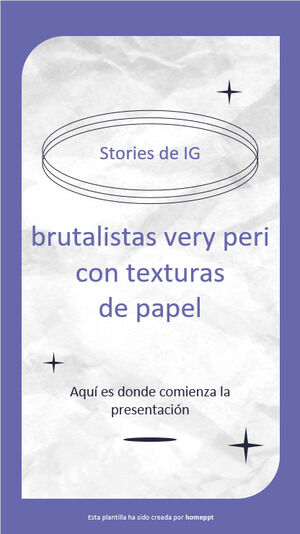 เรื่องราว IG ของ Brutalist Very Peri & Craft Texture
