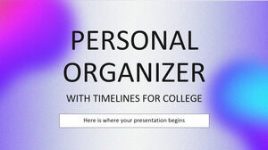 Organizator personal cu cronologie pentru facultate