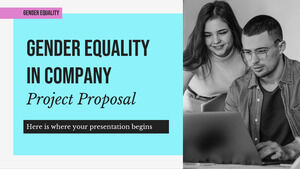 Propunerea de proiect pentru egalitatea de gen în companie