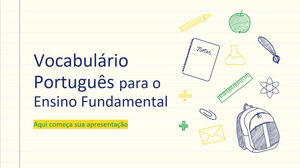 Doodly School Vocabolario portoghese per la scuola elementare