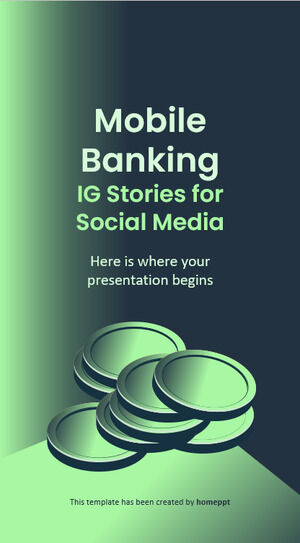 قصص IG المصرفية عبر الهاتف المحمول لوسائل التواصل الاجتماعي