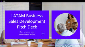 Pitch Deck de Desenvolvimento de Vendas de Negócios LATAM