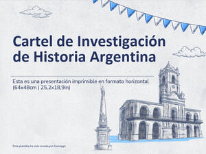 アルゼンチンの歴史研究ポスター