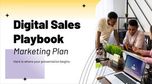 Plano de marketing do manual de vendas digitais