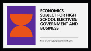Materia di economia per gli elettivi delle scuole superiori: governo e affari