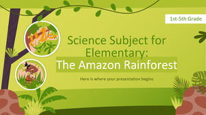 Materia di scienze per la scuola elementare - 1a-5a elementare - La foresta pluviale amazzonica
