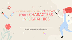 Cream & Pastel Paleta Centrul de sănătate Caracteristici Infografice