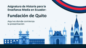 厄瓜多爾中學歷史科目：基多的建立