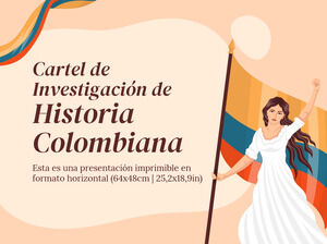 Affiche de recherche sur l'histoire colombienne
