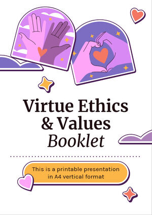 Folleto de valores y ética de la virtud