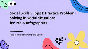 Social Skills Subject: Practice Problem-Solving in Social Situations for Pre-K Infographics