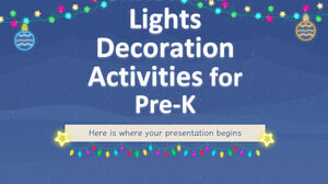 Activități de decorare cu lumini de Crăciun pentru pre-K