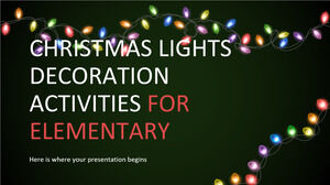 Christmas Lights Decoration Activities for Elementary