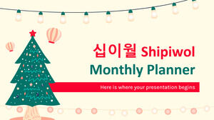 십이월 Shipiwol – Planificateur mensuel