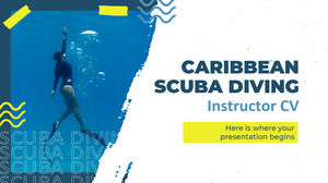 CV de instructor de scufundări în Caraibe