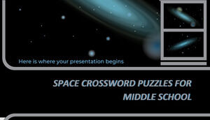 중학교용 우주 크로스워드 퍼즐