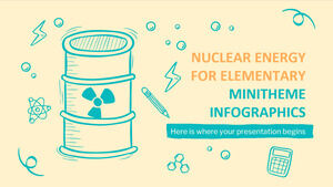 Energi Nuklir untuk Infografis Minitheme Dasar
