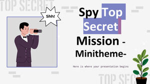 Minitema de misión ultrasecreta de espionaje