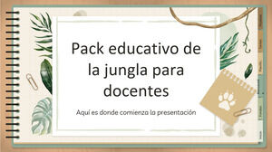 Pack éducatif Jungle Style pour les enseignants