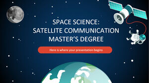 Ciências Espaciais: Mestrado em Comunicação por Satélite