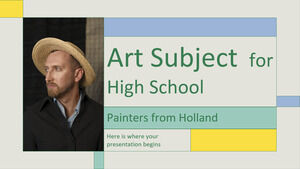 Materia artistica per il liceo: pittori olandesi