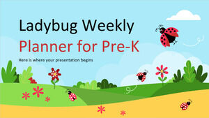 Ladybug Weekly Planner for Pre-K