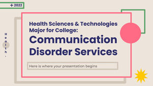 Scienze e tecnologie della salute Maggiore per il college: servizi per i disturbi della comunicazione