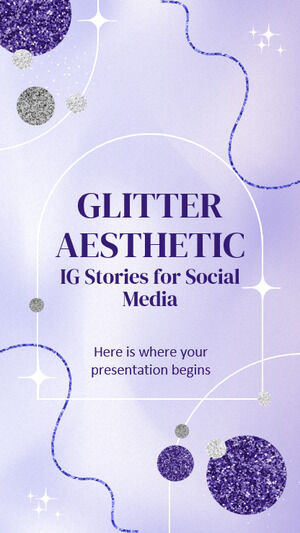Storie IG estetiche glitterate per i social media