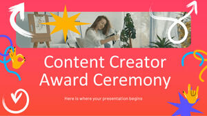 Ceremonia de entrega de premios a creadores de contenido