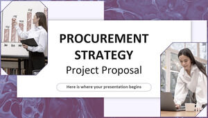 Proposition de projet de stratégie d'approvisionnement