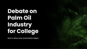 大学のためのパーム油産業に関する討論