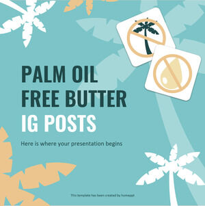 Postagens IG de manteiga sem óleo de palma