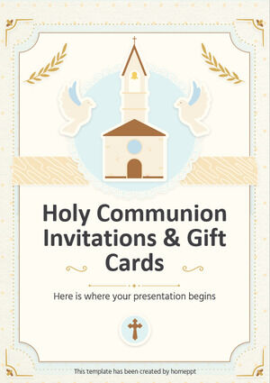 Invitations et cartes-cadeaux pour la Sainte Communion