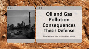 석유 및 가스 오염 결과 논문 방어