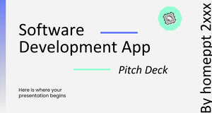 Pitch Deck für Softwareentwicklungs-Apps