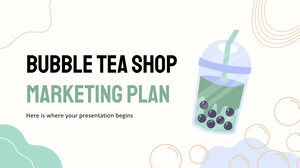 Plano de Marketing da Bubble Tea Shop