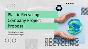 Proposta di progetto dell'azienda di riciclaggio della plastica