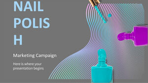 Campagne de marketing de vernis à ongles