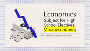 Materia de Economía para Optativas de Escuela Secundaria: Macroeconomía