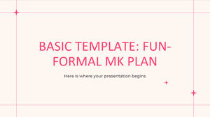 Modèle de base : plan MK amusant et formel