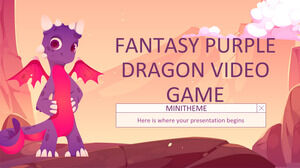 Fantasy Purple Dragon Videospiel-Minithema