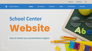 学校センターのウェブサイトのデザイン
