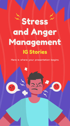 Gestion du stress et de la colère Histoires IG pour les médias sociaux